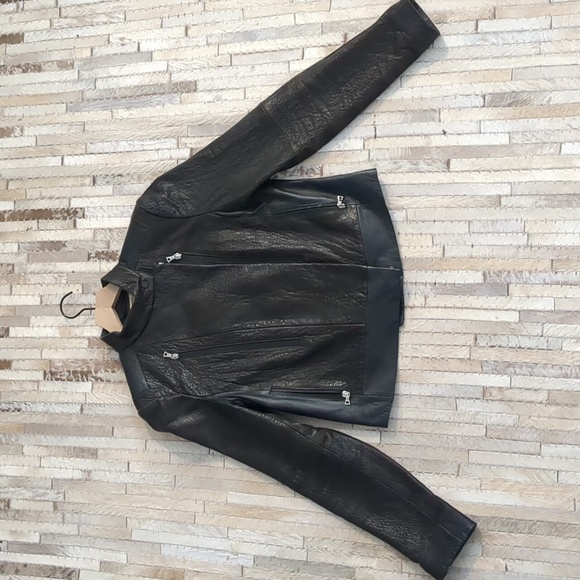 J Brand Jackets & Blazers - J Brand 100% Lamb Leather Biker Jacket
